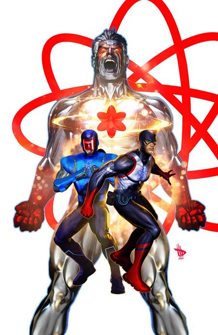 JUSTICE LEAGUE THE ATOM PROJECT #3 CVR B DAVE WILKINS CARD STOCK VARIANT