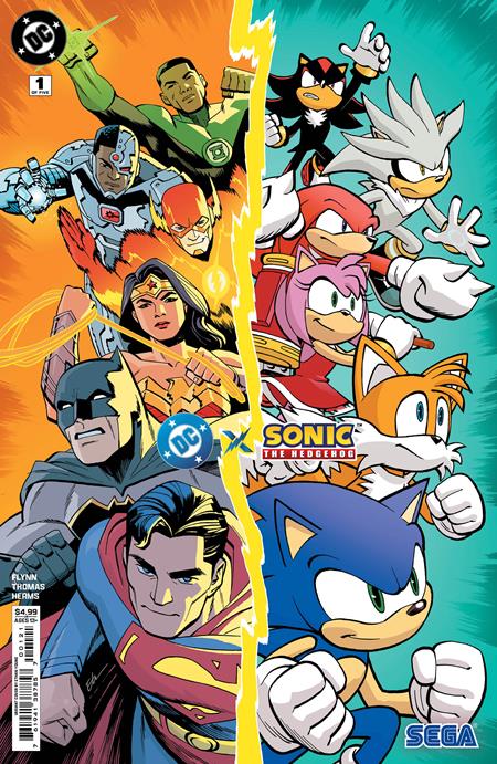DC X SONIC THE HEDGEHOG #1 CVR B ETHAN YOUNG CARD STOCK VARIANT