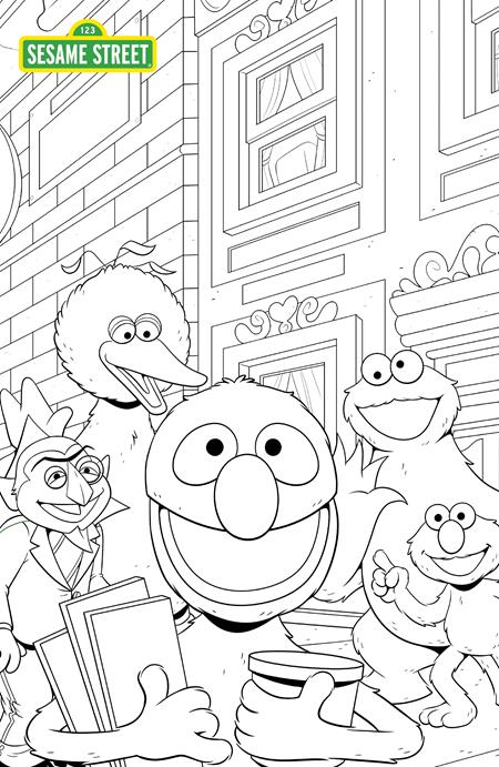 SESAME STREET #1 CVR C AUSTIN BAECHLE COLORING BOOK SKETCH VARIANT