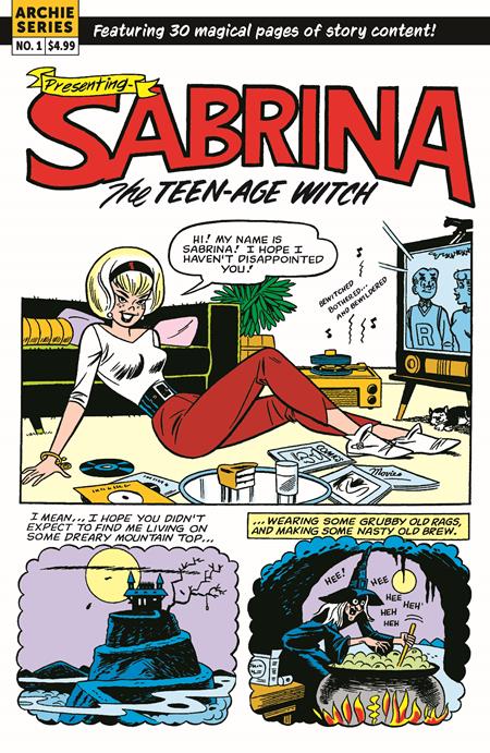 SABRINA THE TEENAGE WITCH MAGIC UNLEASHED (ONE SHOT) CVR B DAN DECARLO RETRO ART VARIANT
