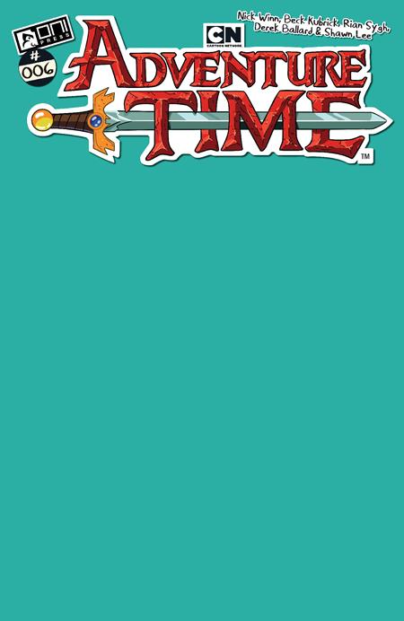ADVENTURE TIME (2025) #6 CVR C BMO TEAL BLANK SKETCH VARIANT