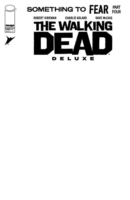 WALKING DEAD DELUXE #100 CVR J BLANK SKETCH VARIANT