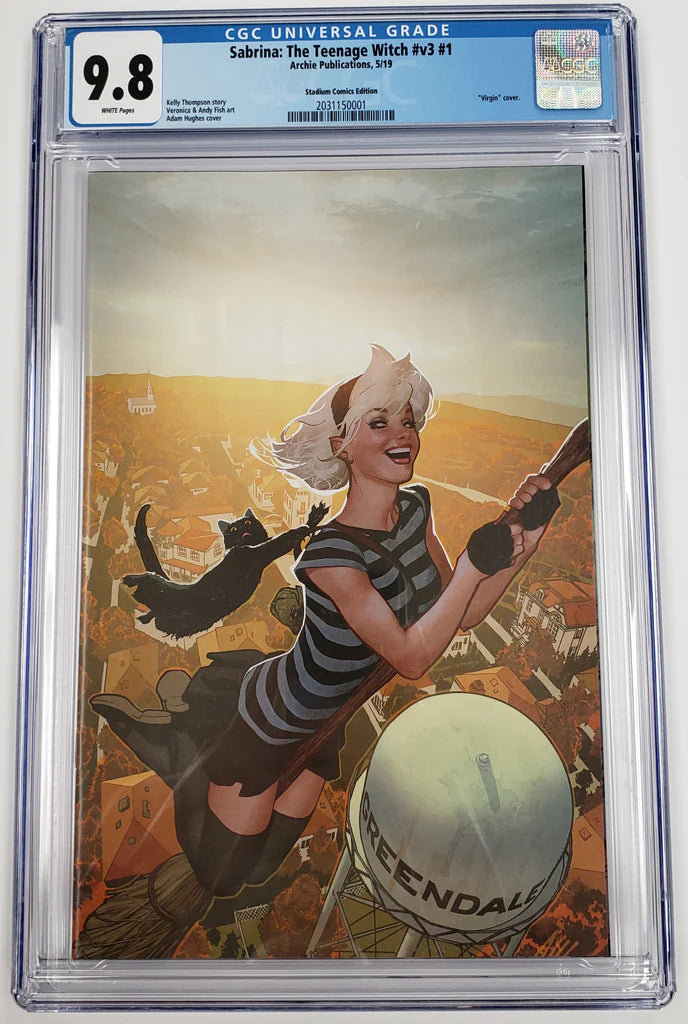 SABRINA THE TEENAGE WITCH #1 EXCLUSIVE ADAM HUGHES VIRGIN VARIANT CGC 9.8