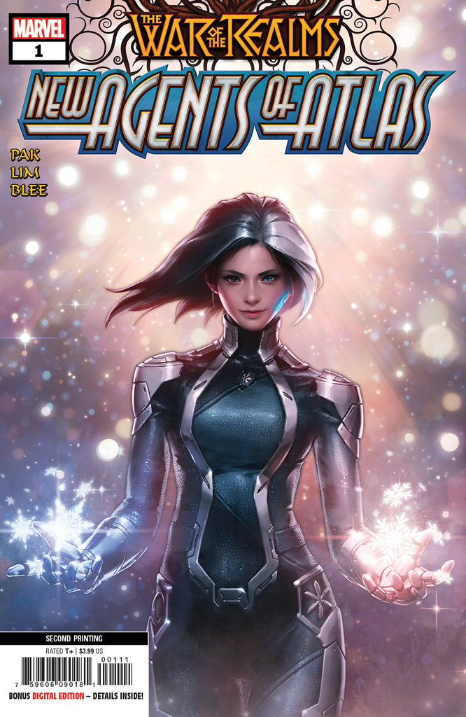 WAR OF THE REALMS NEW AGENTS OF ATLAS #1 2ND PRINT VARIANT ๐ 1ST LUNA SNOW AERO WAVE +