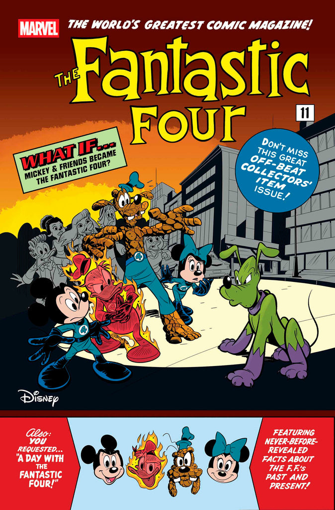 FANTASTIC FOUR #32 EMILIO URBANO DISNEY WHAT IF? FANTASTIC FOUR HOMAGE VARIANT