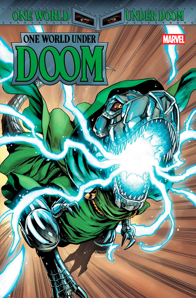 ONE WORLD UNDER DOOM #4 CORY SMITH DOOMASAUR VARIANT