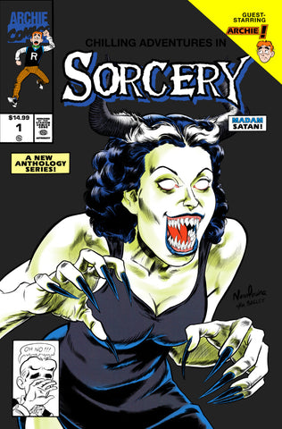 CHILLING ADVENTURES IN SORCERY #1 VENOM HOMAGE BLACK VARIANT - ONLY 20 PRINTED