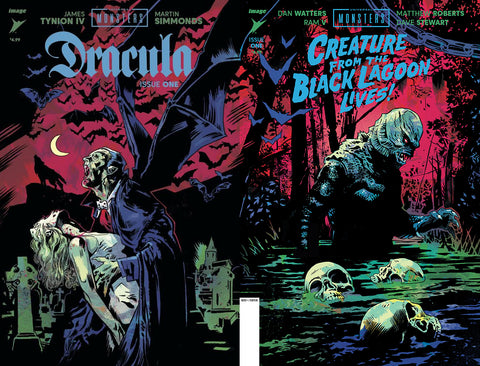 DRACULA & CREATURE FROM THE BLACK LAGOON CONNECTING VARIANT PRE-ORDER