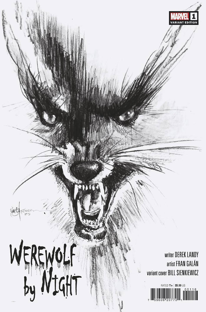 WEREWOLF BY NIGHT #1 - 1:25 BILL SIENKIEWICZ HIDDEN GEM VARIANT