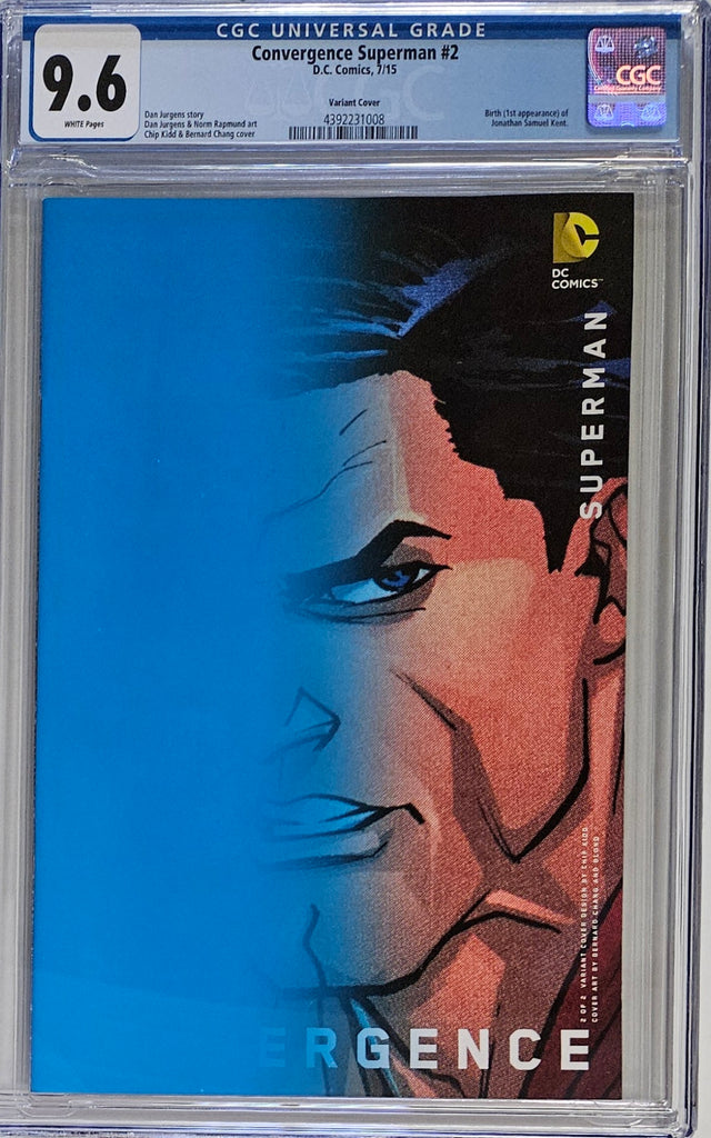 CONVERGENCE SUPERMAN #2 - KIDD VARIANT CGC 9.6 🔑 1st JONATHAN KENT