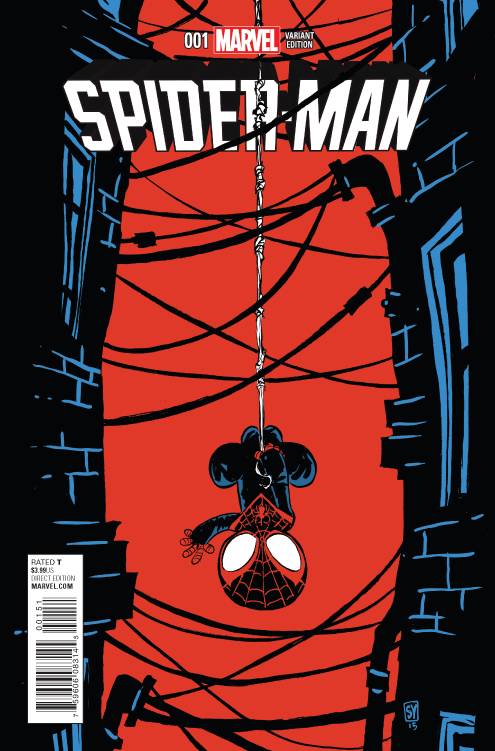 SPIDER-MAN #1 SKOTTIE YOUNG VARIANT MILES MORALES - MID GRADE