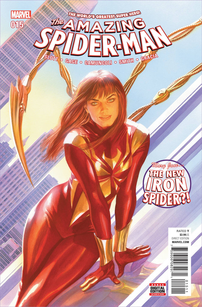 AMAZING SPIDER-MAN #15 ALEX ROSS MARY JANE COVER