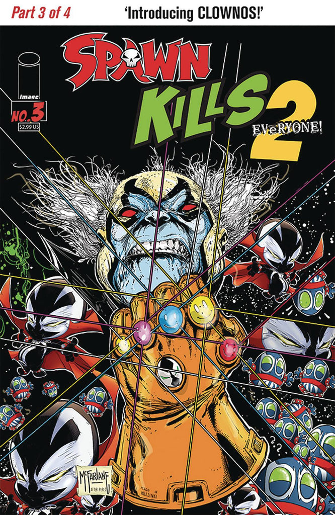SPAWN KILLS EVERYONE 2 #3 MCFARLANE INFINITY GAUNTLET HOMAGE VARIANT