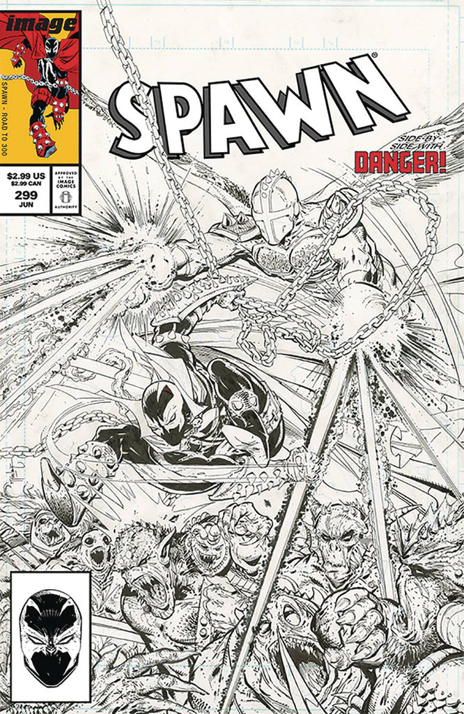 SPAWN #299 CVR C B&W MCFARLANE
