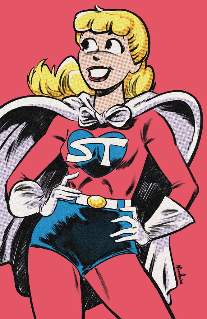 ARCHIE POP ART VARIANT COVER - BETTY AS SUPERTEEN
