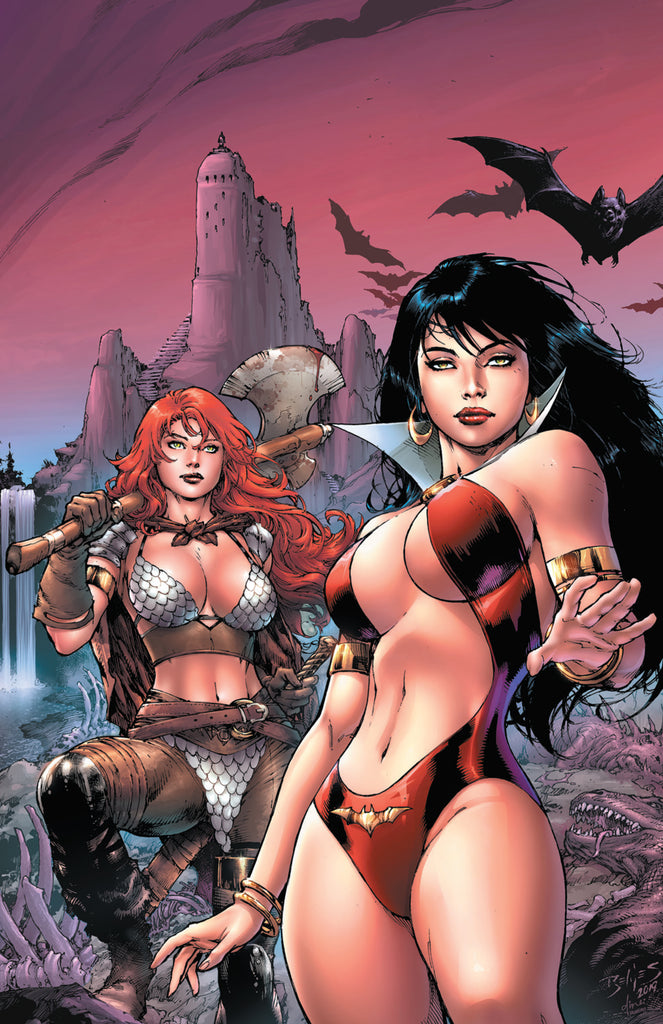 VAMPIRELLA RED SONJA #1 ED BENES VIRGIN VARIANT