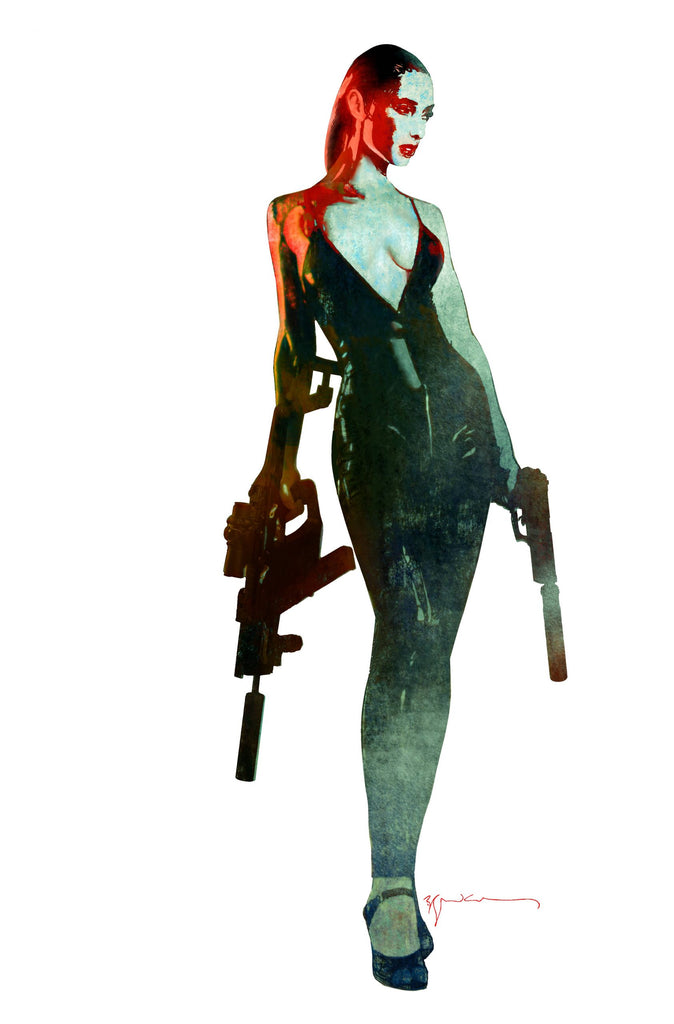 GUN HONEY #1 - 1:10 BILL SIENKIEWICZ VIRGIN VARIANT - MID GRADE