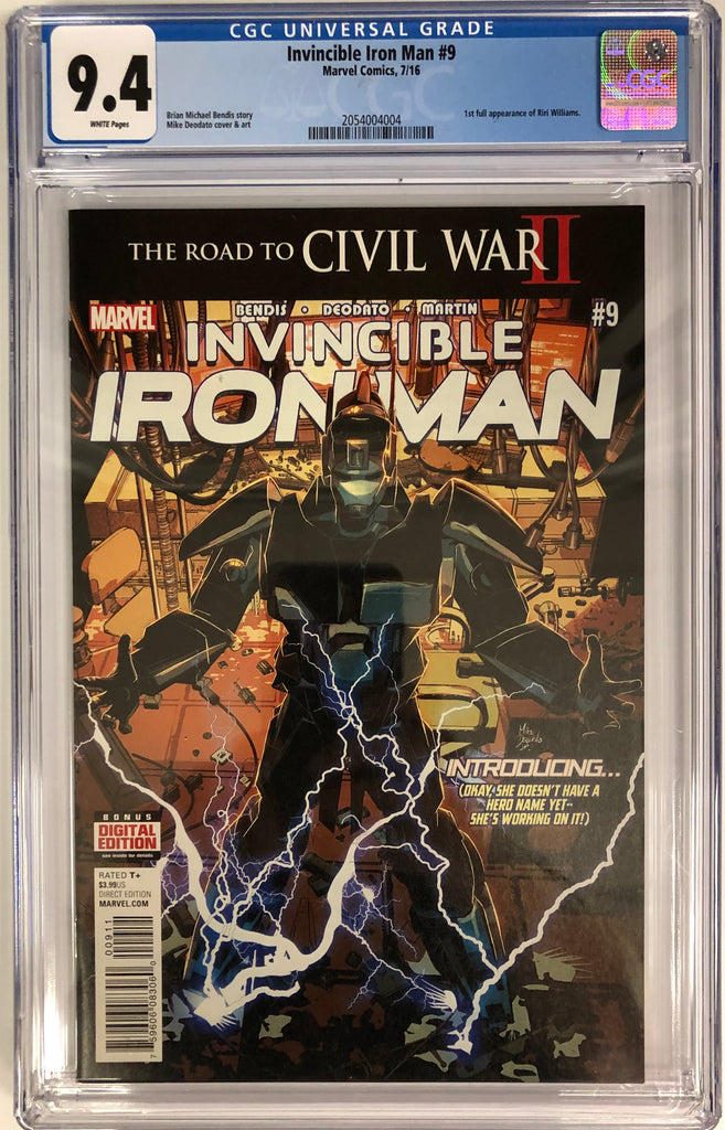 INVINCIBLE IRON MAN #9 1st RI RI WILLIAMS CGC 9.4