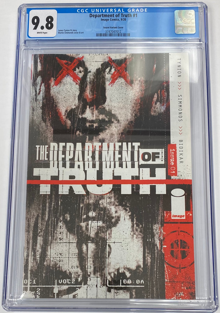 DEPARTMENT OF TRUTH #1 CGC 9.8 Secret Lee Harvey Oswald Variant