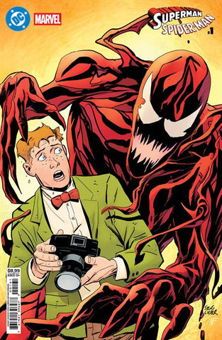 DC MARVEL SUPERMAN SPIDER-MAN #1 Steve Lieber VARIANT