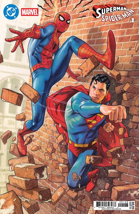 DC MARVEL SUPERMAN SPIDER-MAN #1 Josh Middleton VARIANT
