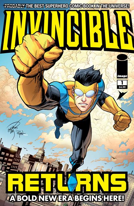 INVINCIBLE RETURNS FACSIMILE EDITION #1 CVR B ERIK LARSEN & RYAN OTTLEY VARIANT
