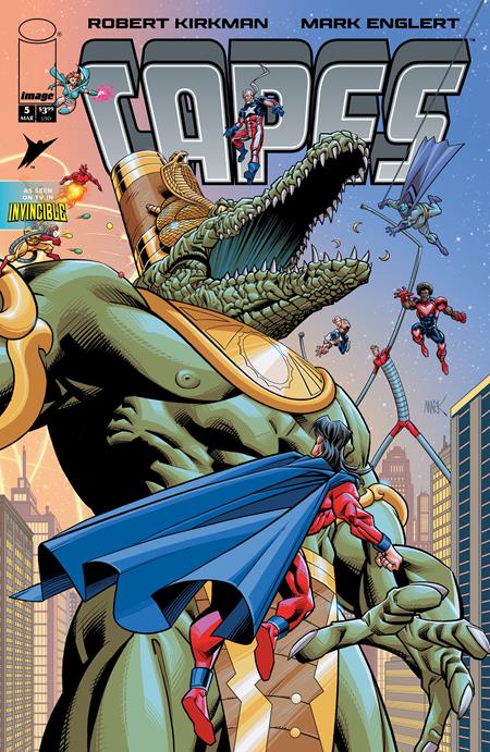 INVINCIBLE UNIVERSE CAPES #5 CVR B MARK ENGLERT VARIANT