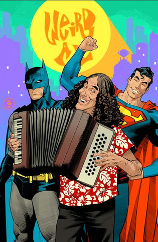 BATMAN SUPERMAN WORLDS FINEST #50 CVR G DAN MORA WEIRD AL YANKOVIC CAMEO VARIANT