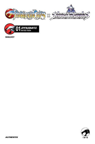 THUNDERCATS X SILVERHAWKS #1 CVR F BLANK AUTHENTIX VARIANT