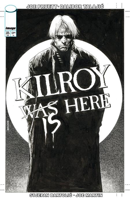 KILLROY IS HERE (ONE SHOT) CVR B BRIAN BOLLAND B&W VARIANT