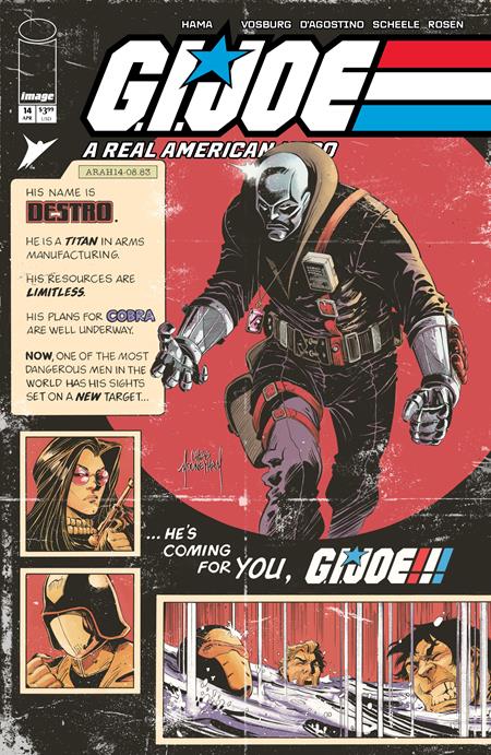 GI JOE A REAL AMERICAN HERO #14 HAMA FILES EDITION CVR B CHRIS MOONEYHAM VARIANT