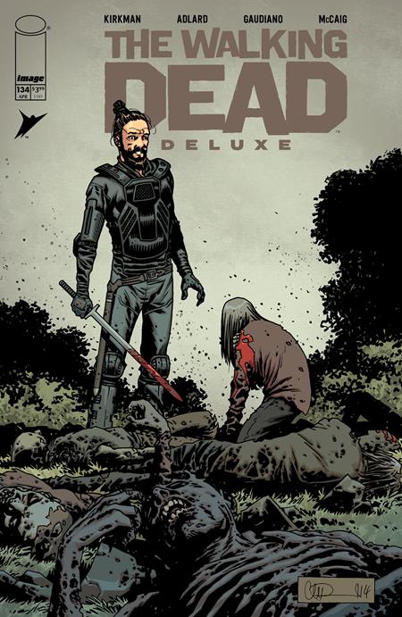 WALKING DEAD DELUXE #134 CVR B CHARLIE ADLARD & MAVE MCCAIG VARIANT (MR)