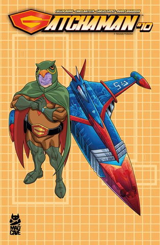 GATCHAMAN #10 CVR B CHRIS BATISTA BLUEPRINT RYU AND G-5 VARIANT