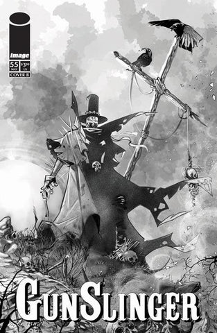 GUNSLINGER SPAWN #55 CVR B IG GUARA B&W VAR