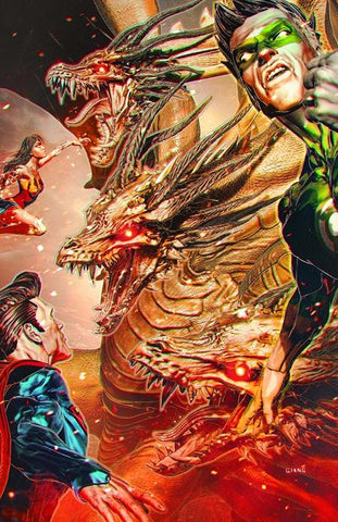 JUSTICE LEAGUE VS GODZILLA VS KONG 2 #1 (OF 7) CVR E JOHN GIANG FOIL VARIANT