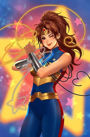 TRINITY DAUGHTER OF WONDER WOMAN #1 CVR E LESLEY LEIRIX LI FOIL VARIANT