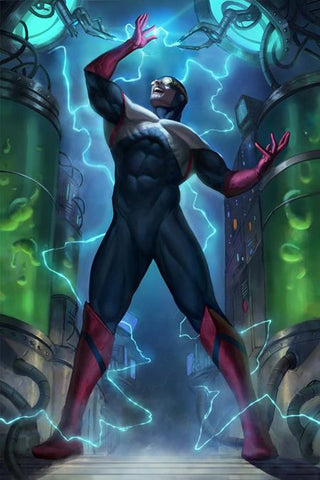 JUSTICE LEAGUE THE ATOM PROJECT #6 CVR B AARON BARTLING VARIANT
