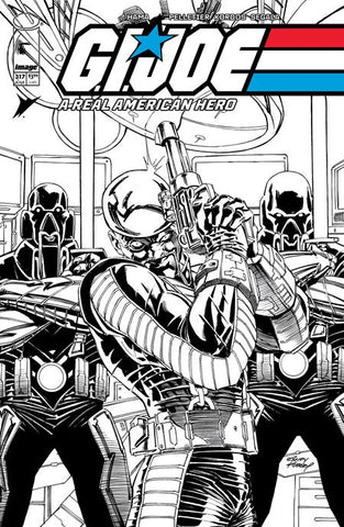 GI JOE A REAL AMERICAN HERO #317 CVR B ANDY KUBERT B&W VARIANT