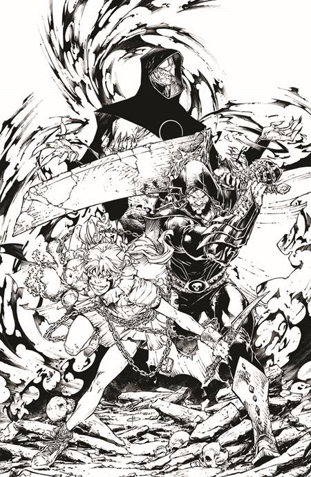 SPAWN THE CURSE OF SHERLEE JOHNSON #6 CVR C BRETT BOOTH B&W VIRGIN VARIANT