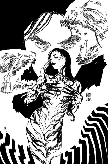 WITCHBLADE #12 (2024) - 1:25 DANI B&W VIRGIN VARIANT