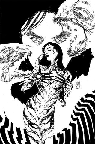 WITCHBLADE #12 (2024) - 1:25 DANI B&W VIRGIN VARIANT