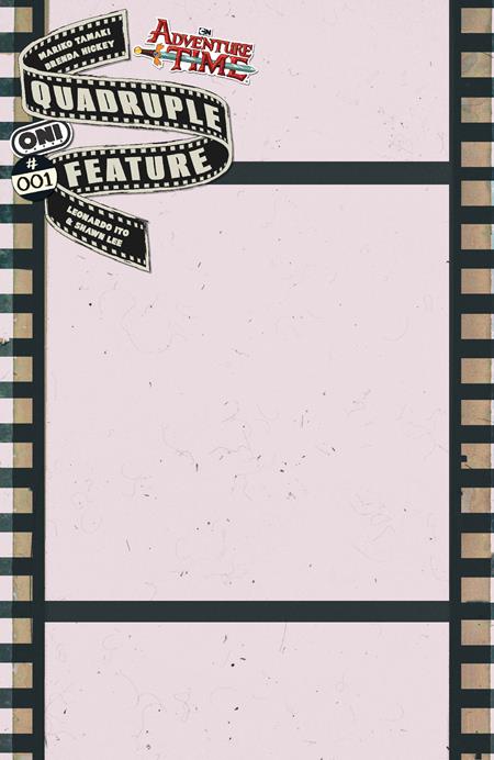 ADVENTURE TIME QUADRUPLE FEATURE #1 (OF 4) CVR C CELLULOID BLANK SKETCH VARIANT