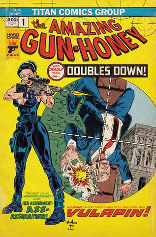 GUN HONEY DOUBLES DOWN #2 (OF 4) CVR G NUNO PEREIRA HOMAGE VARIANT (MR)