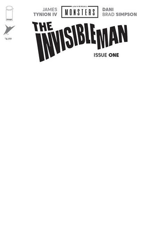 UNIVERSAL MONSTERS THE INVISIBLE MAN #1 (OF 4) CVR H BLANK SKETCH VARIANT