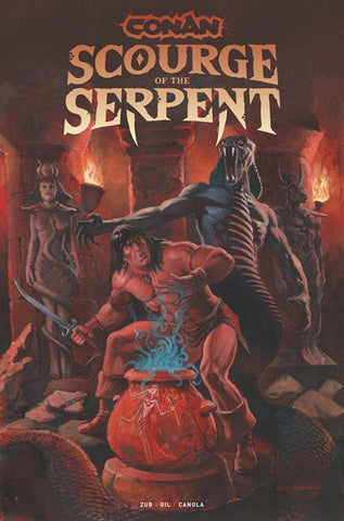 CONAN THE BARBARIAN SCOURGE OF THE SERPENT #1 (OF 4) CVR C GEOF ISHERWOOD VARIANT