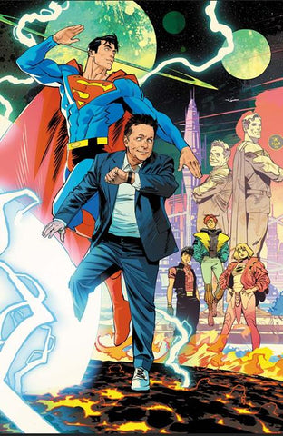 LEGION OF SUPER-HEROES #1 CVR H DAN MORA MICHAEL J FOX CAMEO CARD STOCK VAR
