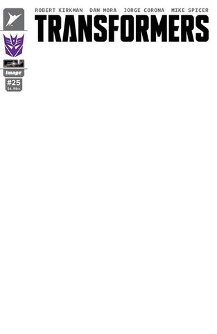 TRANSFORMERS #25 CVR H BLANK SKETCH DECEPTICON VARIANT