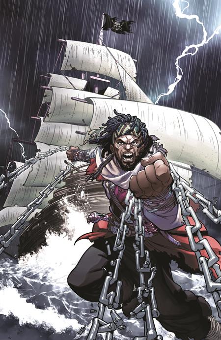 SHAQUILLE ONEAL PRESENTS VENGEANCE UNCHAINED THE LEGEND OF BLACK CAESAR #1 (OF 5) CVR D RAY ANTHONY HEIGHT FOIL FULL ART VAR