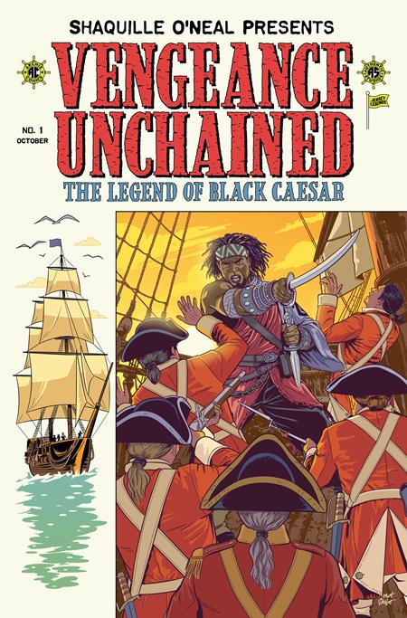 SHAQUILLE ONEAL PRESENTS VENGEANCE UNCHAINED THE LEGEND OF BLACK CAESAR #1 (OF 5) CVR E MATT TALBOT EC PIRACY HOMAGE FOIL VAR