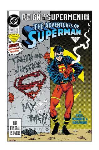 ADVENTURES OF SUPERMAN #501 FACSIMILE EDITION CVR A TOM GRUMMETT
